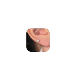 Crystal Ball Stud Earrings for Women Girls Double Ball Earrings Rhinestone Disco Ball Earring Studs Lightweight Cartilage Earrings Sparkly Jewelry for Women Girls Gifts