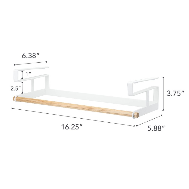 YAMAZAKI Home Tosca Under-Shelf Hanger Holder - Laundry Hanging Storage