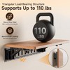 2 Pack E Track Folding Shelf Brackets - 8 Inches