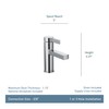 Moen Beric Chrome Modern One-Handle Single Hole Bathroom Faucet with