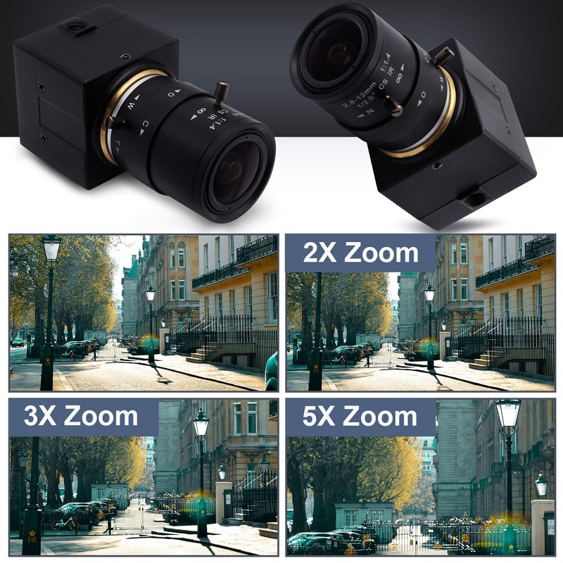 Svpro 8MP USB Webcam with 2.8-12 mm Vario Lens Manual