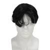Milltrip Black Short Wigs for Men, Men Wig Short Black