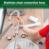 304 Stainless Steel Corrugated Pipe, Reinforced Hose, 3/4 Inch Extendible