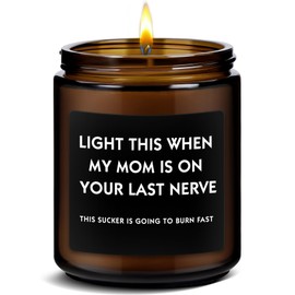 Best Gifts for Dad, Funny Christmas Father's Day Birthday Gift from Daughter Son, New Dad Men Fathers Gifts Lavender Scented Candle