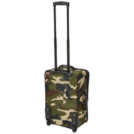 Rockland Fashion Softside Upright Luggage Set,Expandable, Wheel, Telescopic Handle, Camouflage, 2-Piece (14/19)