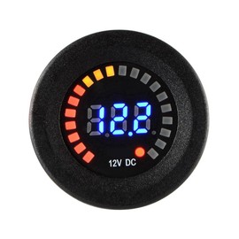 Atelierate DC 12V Universal Car Motorcycle Boat LED Digital Voltmeter Panel Volt Meter Monitor Gauge Display Car Accessories