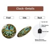 30cm Diameter Glass Wall Clock with Diamond-Cut Hands for Added