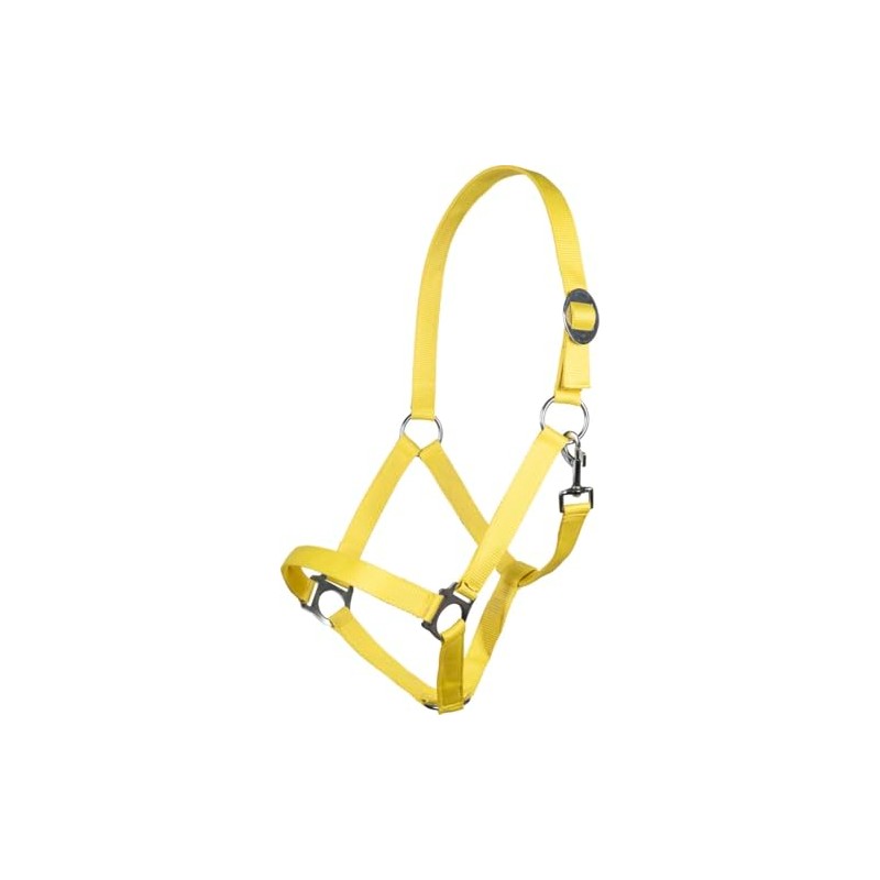 HKM Headcollar Stars Economy Softice, Neon Yellow, Shetty