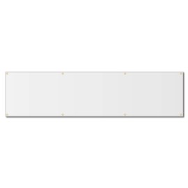 2'x12' Blank White Vinyl Banner - Grommets - 13oz