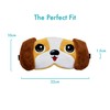 Fluffy Sleeping Mask with Animal Eyes - (Beagle Dog Design)