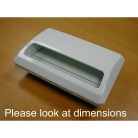 Trusty RV Range Hood Oven Exterior Vent Cover w/ Damper Free Shipping White