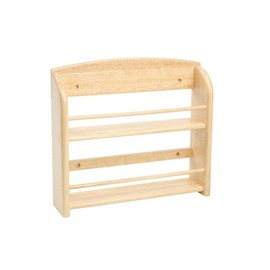 T&G Woodware Scimitar JAR-12 Wand Gewürzregal aus Hevea mit Befestigungen (Dosen Nicht MIT INBEGRIFFEN)