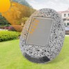 6Pcs Solar Powered LED Spot Lamp Resin Stone Lamp Warm