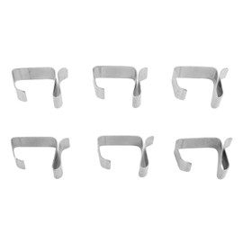 Fockety 50pcs Gutter Hooks, Stainless Steel Christmas Light Outdoor Clips, Holiday Lights Roof Hooks Outdoor Seasonal Lighting Hooks for Festival Christmas Decoration String Lights (L)