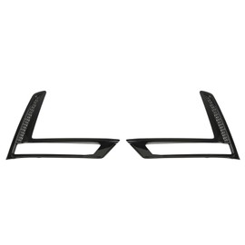 2Pcs Front Fog Light Trim Glossy Black Protective Impact Resistant for CR‑V RS 2023 Onwards