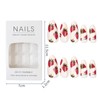 Almond Strawberry Press On Nails
