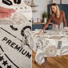 Fabric Tablecloth Washable Table Linen Tablecloth Cotton Polyester Coffee 100