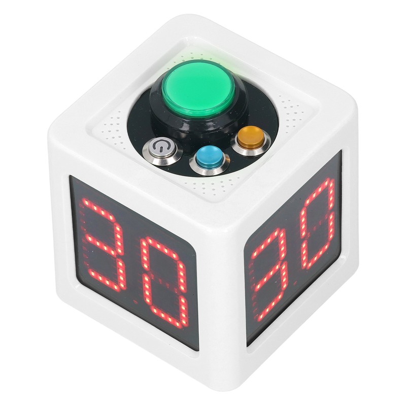 Cube Timer 1.4in 4 Sided Digital Shot Countdown Stopwatch for