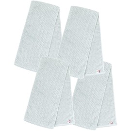 Bloom Imabari Towel Certified Muffler Towel Set of 4 ash (Ash) Sports Towel 8.7 x 39.4 inches (22 x 100 cm), Absorbent, Quick Drying, 100% Cotton, Made in Japan (Blue)