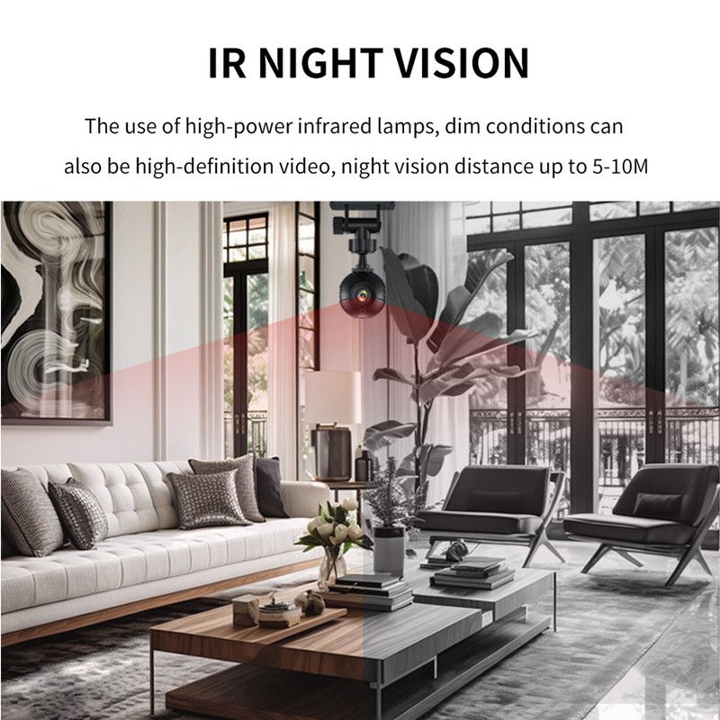 WiFi Surveillance Camera 1080P HD Night Vision Waterproof Wireless Outdoor