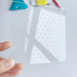 Acrylic Sashiko Stencil, Sashiko Stencil with Straight and Square Pattern for Hand Quilting and Embroidery (1 cm Triangular)