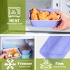 Bokon 25 oz Plastic Meal Prep Containers Bulk Disposable Colorful