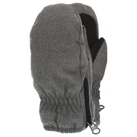 Sterntaler Unisex Children's Melange Mittens with Thumb and Side Zip, green melange