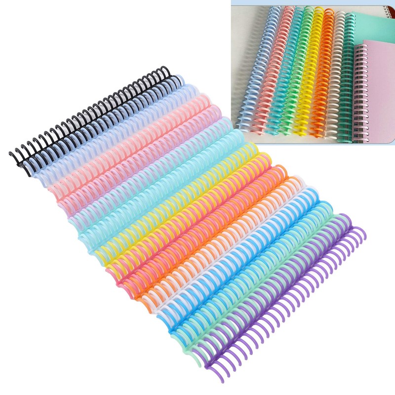 Garosa Plastic Combs 14 Colors, 30 PP Binding Spines for