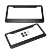 Unbranded Durable 2PCS Black Stainless Steel Universal USA License Plate