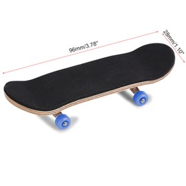 Finger Skateboard Fingerboard Gaming Set, 1Pc Solid Maple Wood Mini Fingerboard Ball Bearing Wheels, Professional Mini Skateboard Fingerboard with Storage Case, Finger Gaming Set