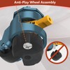 Leveling Stem Casters,Chaxtr Heavy Duty with Ratchet Handle, 1/2" and