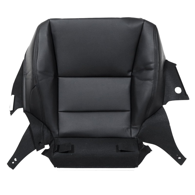 Priprilod Black Leather Front Passenger Side Bottom Replacement Seat Cover