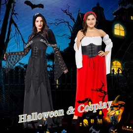 JASGOOD Women's Elastic Costume Waist Belts Lace-up Tied Waspie Corset Belts for Women (Black,Fits Waist 23-26Inches)