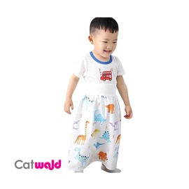 Catwald- Calzon Entrenador Falda de pañal para niño y niña Impermeable, es un Pantalon de Entrenamiento en algodón Ideal para el baño, para Bebes Desde el Nacimiento(Corazones, M)