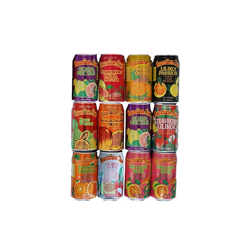 Hawaiian Sun Juice Drinks Ultimate Variety Pack of 12