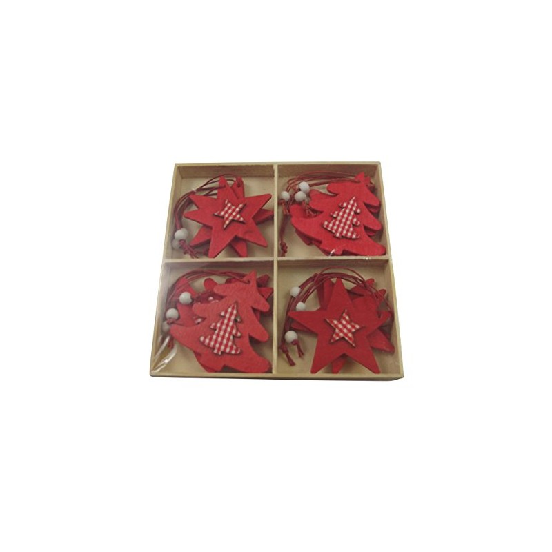 Heaven Sends - Scandi Star and Tree Christmas Decorations Boxed