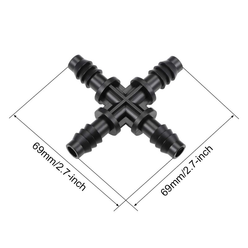 sourcing map Barb Drip Pipe Connector 8mm Inner Diameter Hose