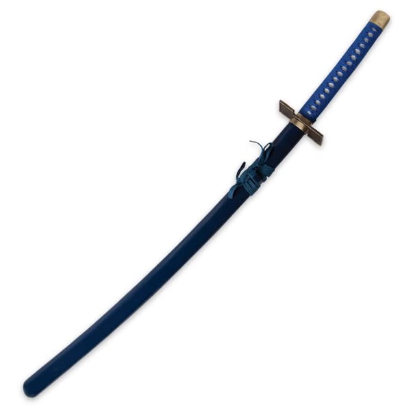 K Exclusive Grimmjow Zanpakuto Sword with Scabbard - Stainless Steel Blade, Blue Cord-Wrapped Handle, Detailed Anime Replica - Anime Collector Must-Have - 41” Overall