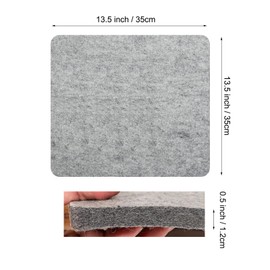 SEHXIM 13.5" x 13.5" Wool Pressing Mat, 100% New Zealand Wool Ironing Mat, Sewing Machine Muffling Mat,Wool Mat for Ironing Pad for Sewing, Quilting, DIY Crafts, and Embroidery. (13.5" x 13.5")