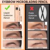 Eye brow Pencil Microblading Pen- Eyebrow Pen for Women, Long