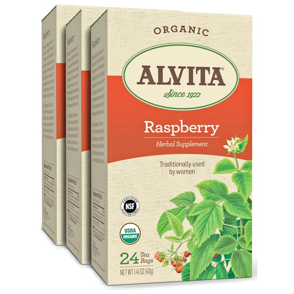 Alvita Red Raspberry Leaf Tea Organic 24 Bags