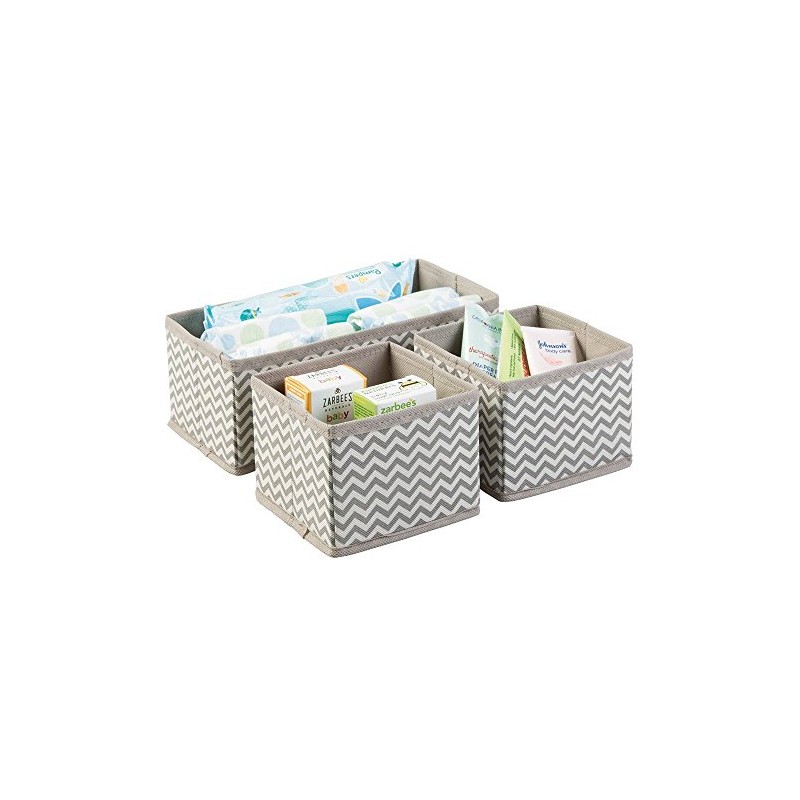 mDesign Fabric Storage Boxes – Fabric Box in Two Sizes
