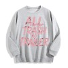 All Trash No Trailer Graphic Crewneck Sweatshirt, US Warehouse, 6