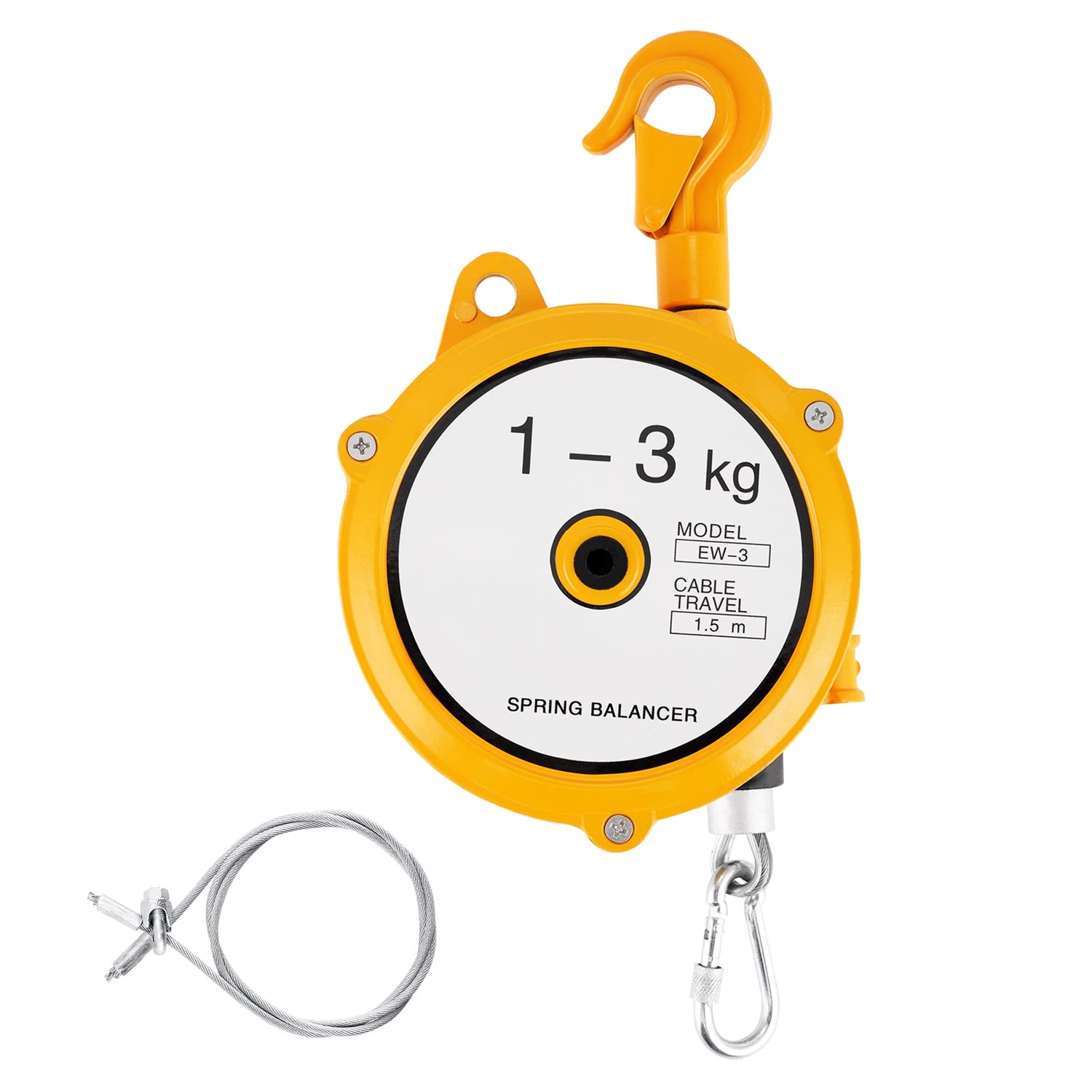 YJINGRUI Retractable Spring Balancer 1~3kg(2.2~6.6lbs) Hanging Tool Spring Balancer Balancer ...