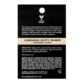 e.l.f. Luminous Putty Primer, Skin Perfecting, Lightweight, Silky, Long Lasting, Hydrates, Creates a Smooth Base, Illuminates, Plumps, Infused with hyaluronic acid and vegan collagen, 0.74 Oz