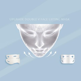 DOKONIMO Face Mask Double Chin Remover, V Shape Face Shaper Chin Tightening, Face Lifting Mask Anti Wrinkle Patches 5 Pieces Double Chin Firmer Face Mask Women