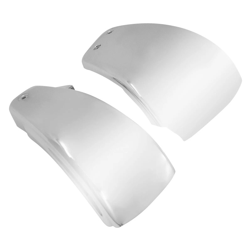 HDBUBALUS 2x Chrome Battery Fairing Side Cover Fits For Harley