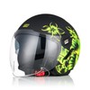 ORIGINE Motorcycle Open Face Scooter Helmet with Double Visor, ECE2206