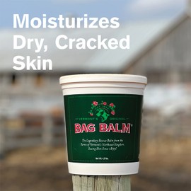 Bag Balm Vermont's Original Hand & Skin Moisturizer, Cracked Heels Treatment, Dry Hands & Dogs Ointment - 72oz Pail