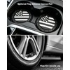 American Flag License Plate Frames - 2 Pack Black Patriotic